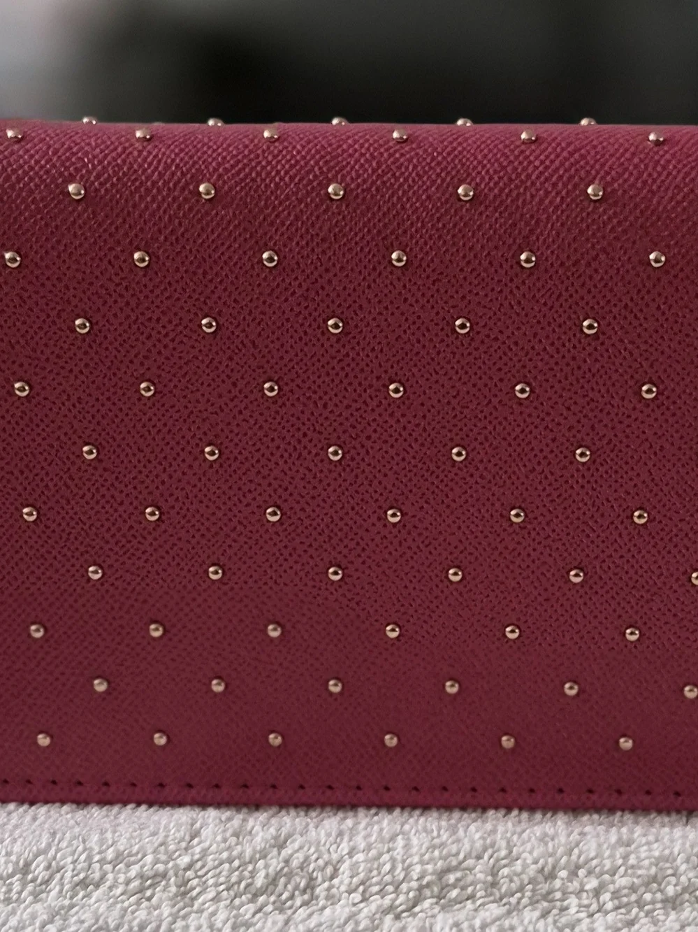 bebe Women's Studded Pink Wallet - bebe